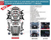 Mercedes G class W463 1990-2018 Facelift Bodykit auf G900 Roket Foto 2