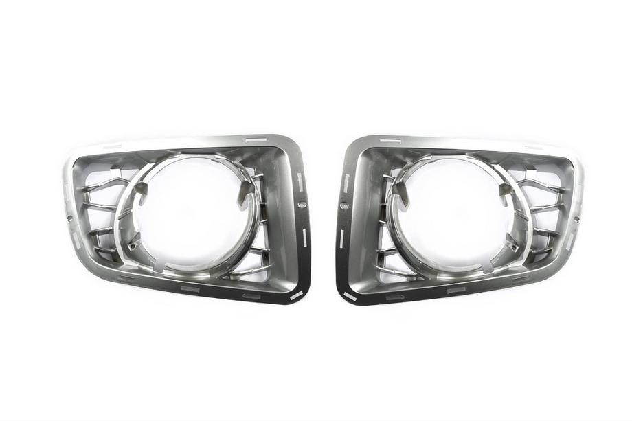 Range Rover III L322 2002-2012 Nebelscheinwerfer-Gitter Autobiography 2010-2013 (2 Stk, grau) Foto 1