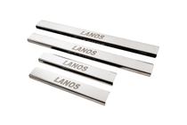 Daewoo Lanos 1998-2017 Einstiegsleisten Carmos V3 (4 Stk, Edelstahl) Foto 2