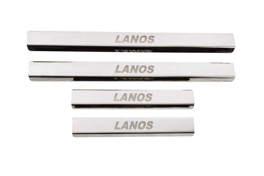 Chevrolet Lanos 1998–2017 Einstiegsleisten für Schweller (Carmos V3, Edelstahl) Image