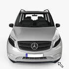 Mercedes Vito/V-class W447 2014- Frontlippe ESA (schwarz) Foto 1