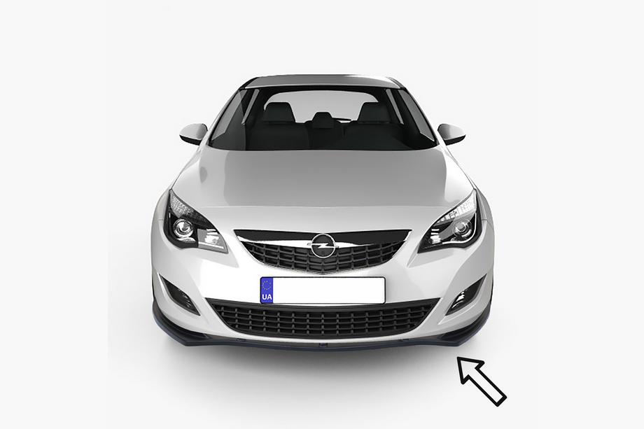 Opel Astra J 2009-2015 Frontlippe ESA (schwarz) Image
