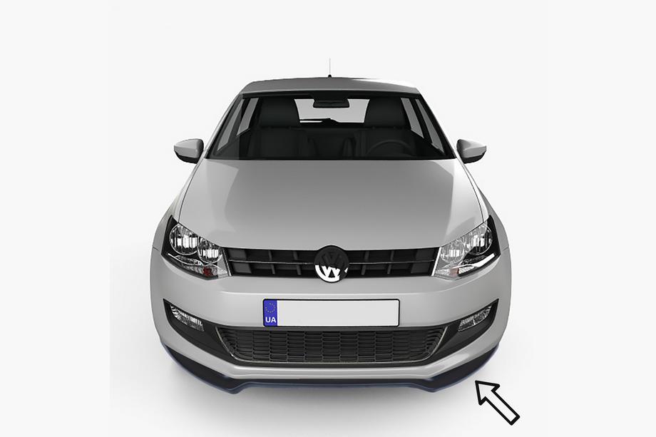 Volkswagen Polo 2010-2017 Frontlippe ESA (schwarz) Image