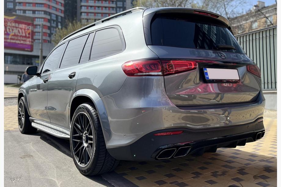 Mercedes GLS X167 2019- Heckdiffusor mit Endrohren BlackEdition (Design GLS63) Image