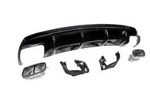 Mercedes CLA C117 2013-2019 Heckdiffusor Black (Design CLA45 mit Endrohren) Foto 4