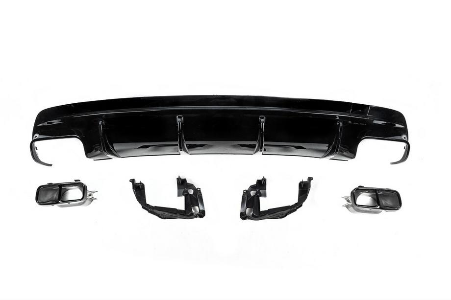 Mercedes CLA C117 2013-2019 Heckdiffusor Black (Design CLA45 mit Endrohren) Image
