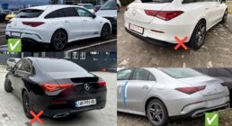 Mercedes CLA C118 2019- Heckdiffusor mit Endrohren (Design CLA35) Foto 4