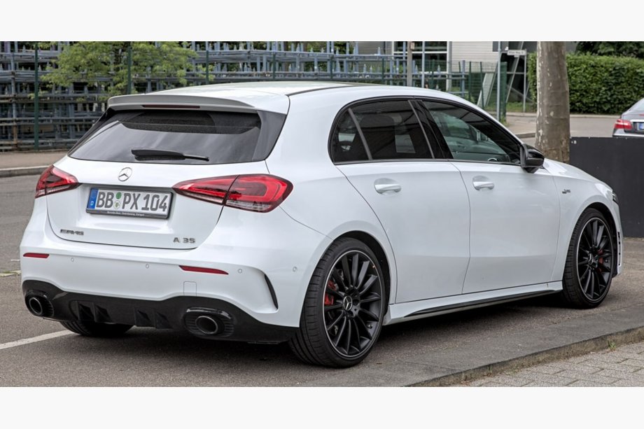 Mercedes A-class W177 2018- Heckdiffusor mit Endrohren (Design A35 HB) Image