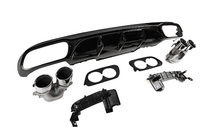 Mercedes E-class W213 2016-2023 Heckdiffusor mit Endrohren E53-Design (für AMG/AMG-Line) Foto 4