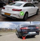 Mercedes E-class coupe C238 2016-2024 Heckdiffusor Black mit Endrohren Black (Design AMG63) Foto 3