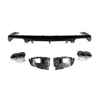 Heckdiffusor Black mit Endrohren Black (Design AMG63) Foto 2