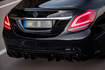 Mercedes C-class W205 2014-2021 Heckdiffusor mit Endrohren (Design C43) Foto 1