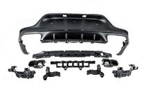 Mercedes GLC coupe C253 2016-2023 Heckdiffusor mit Endrohren Black (Design AMG63) Foto 4