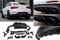 Mercedes GLC coupe C253 2016-2023 Heckdiffusor mit Endrohren (Design AMG43) Foto 1