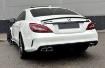 Mercedes CLS C218 2011-2018 Heckdiffusor mit Endrohren Black (2015-2018, CLS63 Design) Foto 1