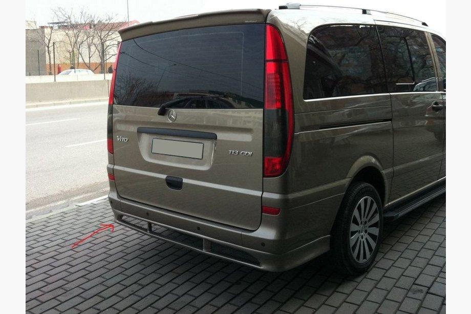 Mercedes Vito W639 2004-2014 Abdeckung an der hinteren Stoßstange Sport V-2 (zum Lackieren) Mittellanger-Langer Radstand Foto 1