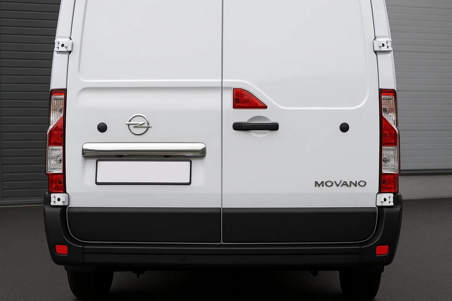 Opel Movano 2021- Chromleiste über dem Kennzeichen (Edelstahl) Carmos - Türkischer Edelstahl Image