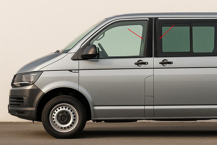 Volkswagen T5 2010-2015 T&uuml;rleisten Abdeckungen EuroCap Image