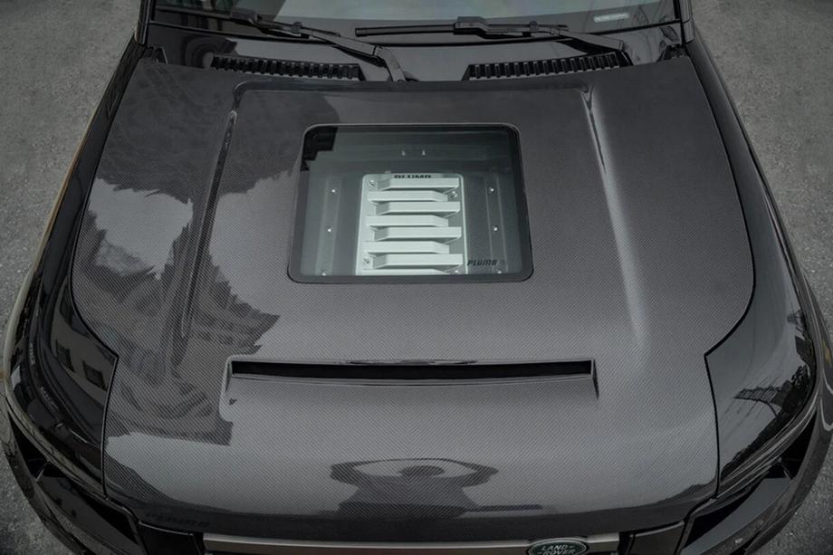 Land Rover Defender 2019- Carbon Motorhaube (mit Glasfenster) Image