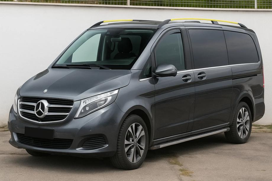 Mercedes Vito/V-class W447 2014- Einschub-Windabweiser Niken Luxury (2 Stk) Foto 3