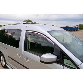 Windabweiser mit Chromleiste Niken Luxury (2 Stk) Volkswagen Caddy 2004-2010 Foto 1