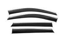 Hyundai Santa Fe 3 2012-2018 Windabweiser mit Chromleiste Niken Luxury (4 Stk) Foto 1