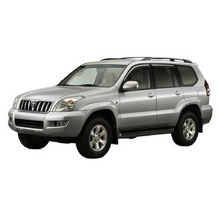 Windabweiser mit Chromleiste Niken Luxury (4 Stk) Toyota Land Cruiser Prado 120 2002-2009 Foto 1