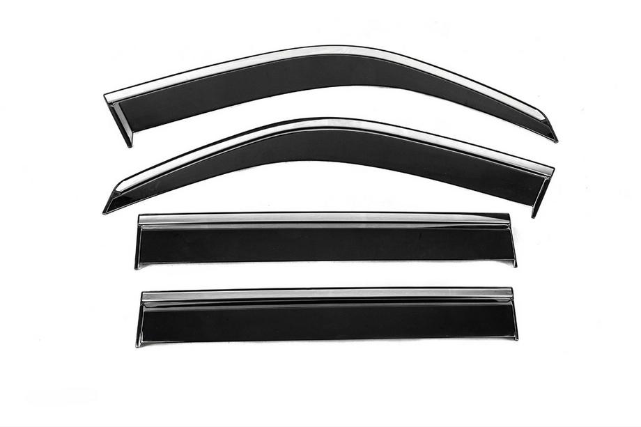 Toyota Land Cruiser 100 1998-2007 Windabweiser mit Chromleiste Niken Luxury (4 Stk) Image