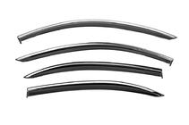 Mercedes S-class W221 2005-2013 Windabweiser mit Chromleiste Niken Luxury (Lang, 4 Stk) Foto 1