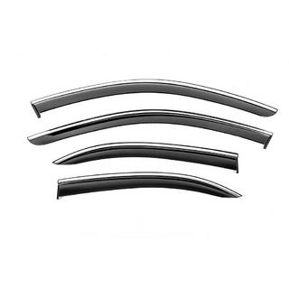 Windabweiser mit Chromleisten Niken Luxury (SD, 4 Stk) Mercedes C-class W204 2007-2015 Foto 1