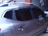 Nissan Qashqai 2014-2021 Windabweiser mit Chromleiste Niken Luxury (4 Stk) Foto 5