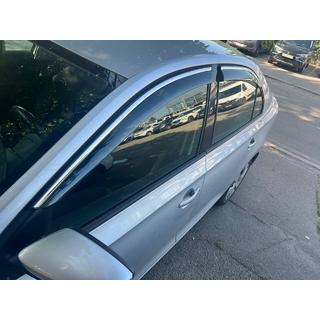 Windabweiser mit Chromleiste Niken Luxury (4 Stk) Skoda Rapid 2012-2019 Foto 1