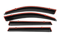 Toyota Rav 4 2006-2013 Windabweiser mit Chromleiste Niken Luxury (4 Stk, Lang) Foto 3