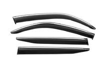 Toyota Land Cruiser 300 2021- Windabweiser mit Chromleiste Niken Luxury (4 Stk) Foto 1