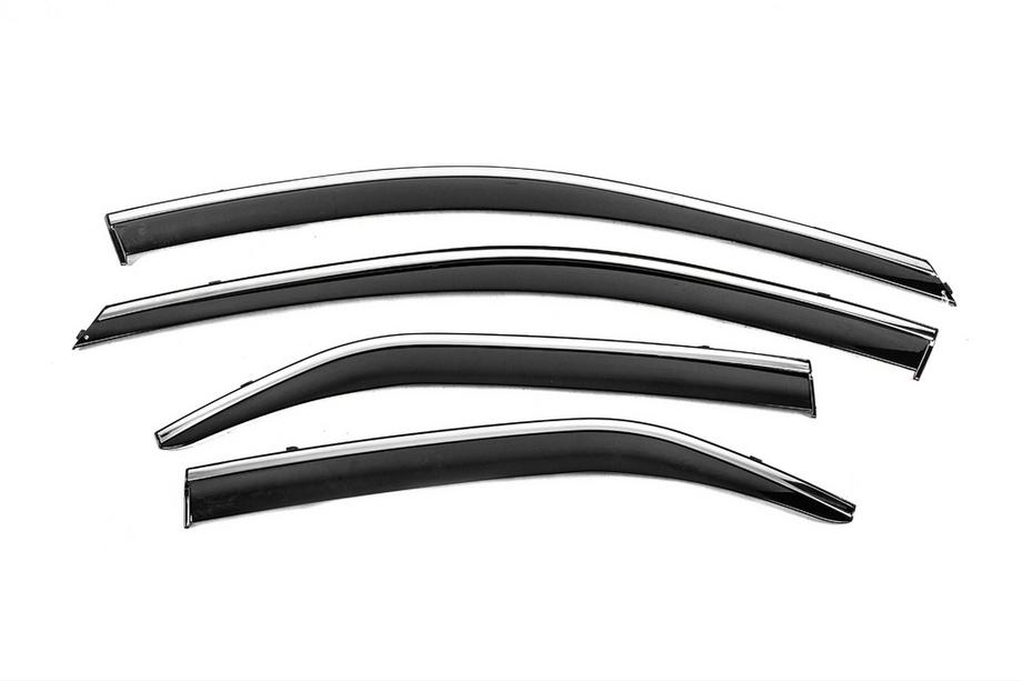 Toyota Camry 2011–2017 Windabweiser mit Chromleiste Niken Luxury (2011-2017 EU / 2011-2014 USA, 4 Stk) Foto 1