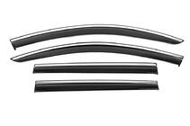 Volkswagen Passat B6 2006-2012 Windabweiser mit Chromleisten Niken Luxury (SW, 4 Stk) Foto 1