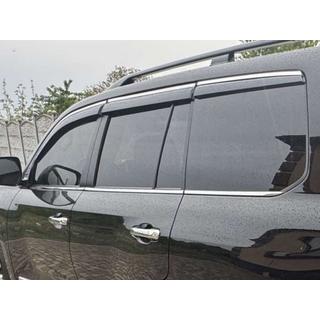 Windabweiser mit Chromleisten Niken Luxury (2008-2015, 6 Stk) Lexus LX570/450d 2008-2022 Foto 3