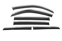 Toyota Land Cruiser 200 2007-2021 Windabweiser mit Chromleisten Niken Luxury (6 Stk) Foto 2