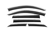 Mitsubishi Outlander 2012-2021 Windabweiser mit Chromleisten Niken Luxury (6 Stk) Foto 1