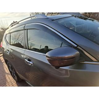 Windabweiser mit Chromleisten Niken Luxury (6 Stk) Nissan X-trail T32/Rogue 2014-2021 Foto 1