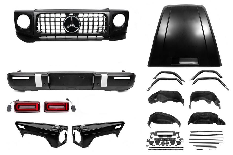 Mercedes G class W463 1990-2018 Facelift Kit auf G63 AMG 2018 (unvollständiges Set) Foto 3