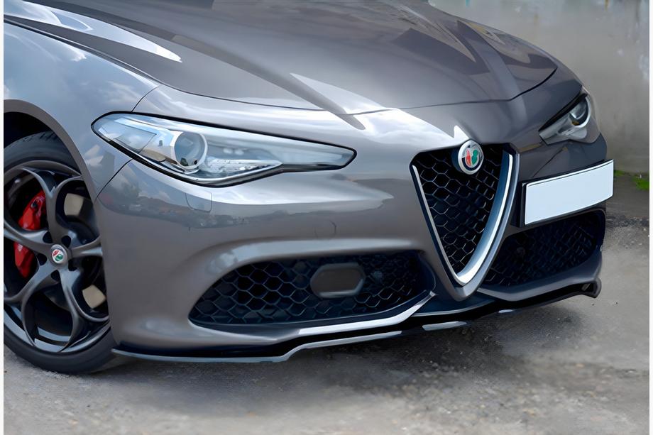 Alfa Romeo Giulia 2016-2022 Frontlippe DPT (2016-2019, Schwarz Glanz) Image