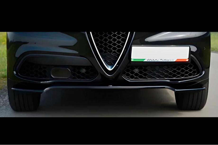 Alfa Romeo Stelvio 2016- Frontlippe DPT V-1 (ABS, Schwarz Glanz) Image