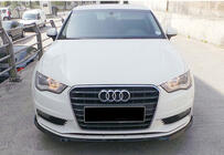 Audi A3 2012-2020 Frontlip-Ansatz DPT V-3 (Sedan/HB, Schwarz glänzend) Foto 4