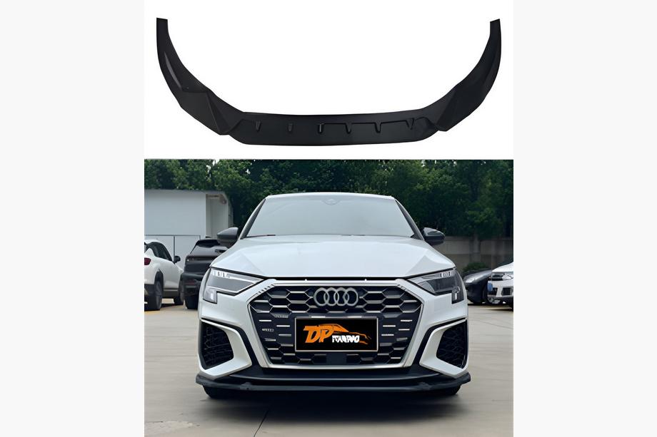Audi A3 2020- Frontlippe DPT V-1 (Schwarz Glanz) Image