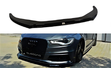 Audi A5 2007-2015 Front Lip Spoiler DPT (für S-Line, 2011-2015, Schwarz Glanz) Foto 4