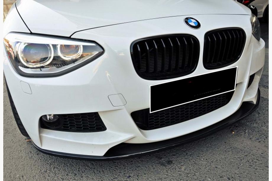 BMW 1 Series F20/F21 2011-2019 Frontlippe DPT V-3 (Für M Performance Style, Schwarz Glanz) Foto 1