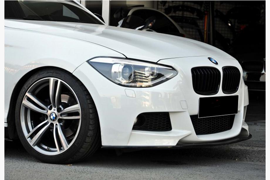 BMW 1 Series F20/F21 2011-2019 Frontlippe DPT V-3 (Für M Performance Style, Schwarz Glanz) Foto 2