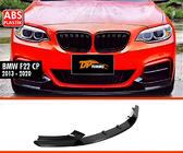 BMW 2 Series F22/F23 2014-2021 Frontlippe DPT V-1 (Für M Performance, Schwarz Glanz) Foto 1