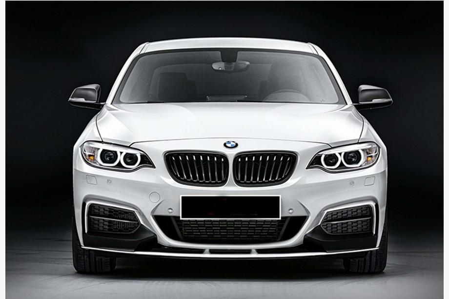 BMW 2 Series F22/F23 2014-2021 Frontlippe DPT V-2 (Für M Performance, Schwarz Glanz) Foto 2